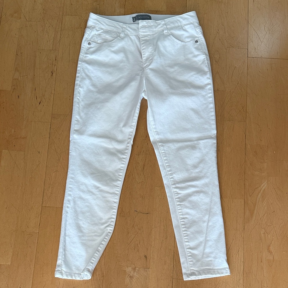 Wit & Wisdom Women's Crisp White Skinny Jeans